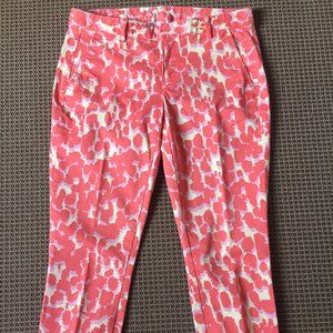 Gap animal print capri pants